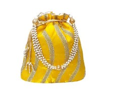 Handmade Rare Women's Traditional Potli Bag For Wedding Party 