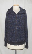 Lululemon Scuba Full-Zip French Terry Hoodie Jacket Blue Pitter Patter Print 12