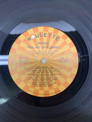 TOMMY JAMES & SHONDELLS Travelin' SR42044 LP Vinyl VG++ Cover Shrink GF 1970 A15 - Picture 5 of 7