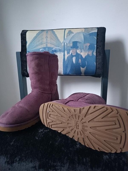 Women UGG Boots Pink Nubuck 39.5