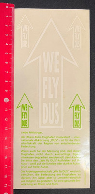 Rhine Ruhr airport Düsseldorf-we fly DUS-decal sticker/090617112