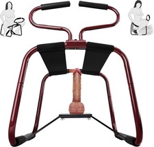 Sex Chair Set, Sex Position Enhancer Chair with Adjustable Handrail and Realisti