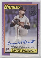 2025 Topps Series 1 1990 Topps Baseball Auto Chayce McDermott #90A-CMT Auto 0g4