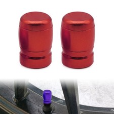 Tire Valve Air Port Cover Cap Aluminum For Honda PCX125 PCX150 Red