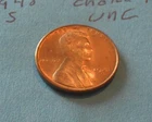 1948 S     CHOICE RED UNCIRCULATED   WHEAT CENT #2