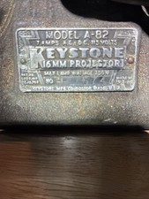 Vintage KEYSTONE A-82 - 16mm Projector Powers Up Made In USA NO.H-3404 Original