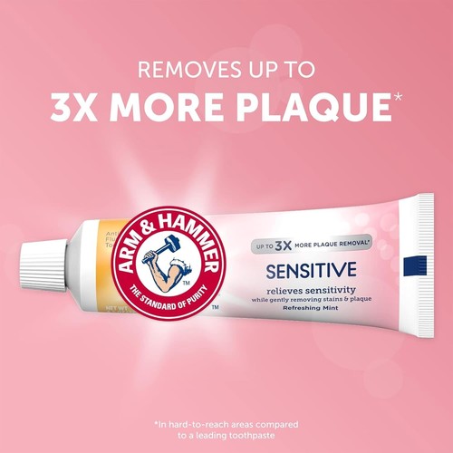 ARM & HAMMER Sensitive Teeth & Gums Toothpaste, 6 Pack, Refreshing Mint,... - Picture 10 of 10