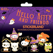 Hello Kitty and Friends Stickerland book Halloween stickers NEW