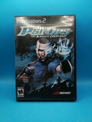 Psi-Ops: The Mindgate Conspiracy (Sony PlayStation 2, PS2) Game Disc and Case