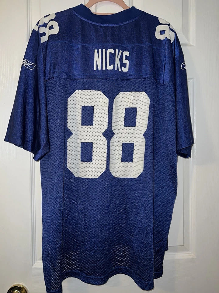 Reebok On Field - New York Giants - Hakeem Nicks - #88 - Blue Jersey - Youth XL - Image 4 of 4