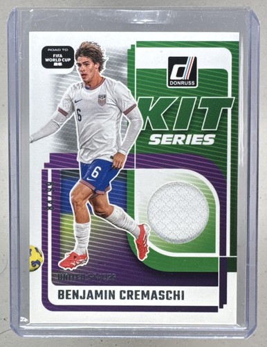 Benjamin Cremaschi 2025 Panini Donruss Road to FIFA World Cup Silver Patch /99