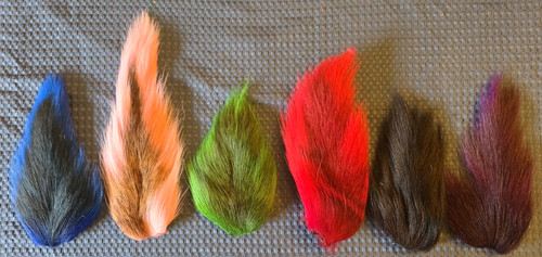 Premum Wapsi-Orvis-Extra Large Assorted Bucktails-Gently Used Per Photos
