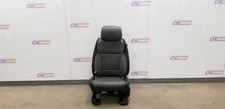 21 Ford F150 Lariat Seat Front Driver Black Gray Leather Power Heated Cooled