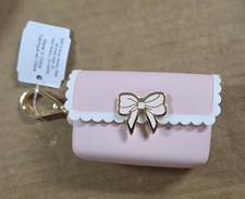 PINK BOW SNAP CASE POUCH POCKETBAC HOLDER HAND SANITIZER CLIP BATH AND BODY WORK