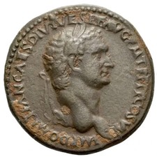 Domitian 81-96 AD – Sestertius, Large Roman Coin