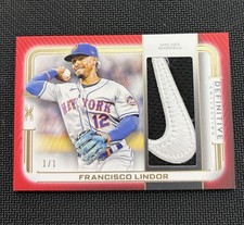 2023 Topps Definitive Francisco Lindor Nike Swoosh Patch 1/1 