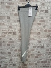 Nike Women’s Size XS Gray Polyester High Waisted Activewear Leggings RRP £37.99