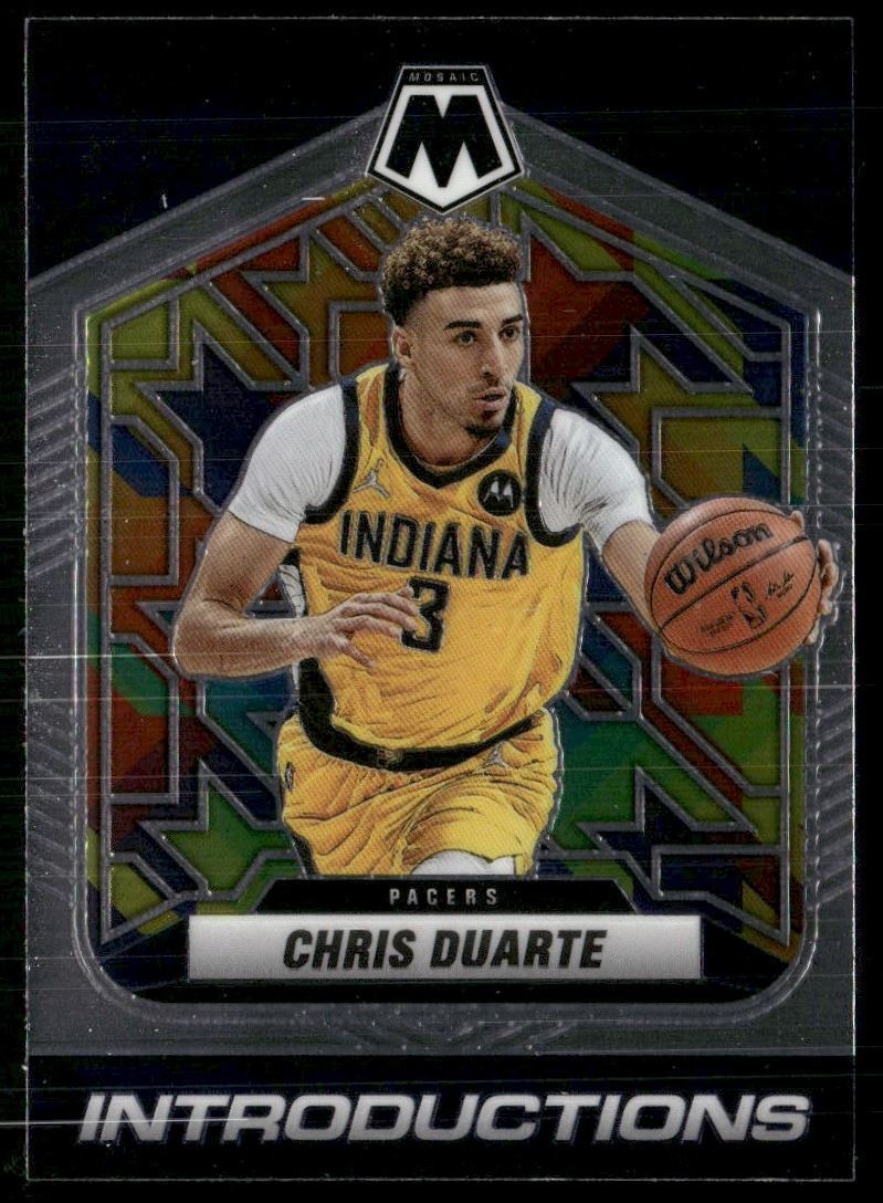 Chris Duarte 2021-22 Panini Mosaic Introductions Indiana Pacers #10