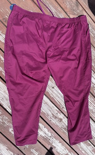 Cherokee Workwear Women's Scrub Pants 3X New Petite WW120 Pink Mid Rise 28" Insm - Picture 9 of 10
