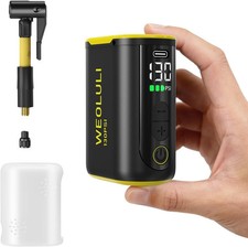 Electric Bike Pump, 130 PSI Mini Bicycle Pump with Digital Pressure Gauge Auto