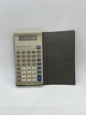 Vtg Texas Instruments TI-30 III Scientific Calculator With Cover 1983 Taiwan