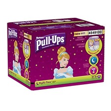 Pull-Ups 45491 Girls' Night-Time Training Pants, Size 3T/4T, 60Count