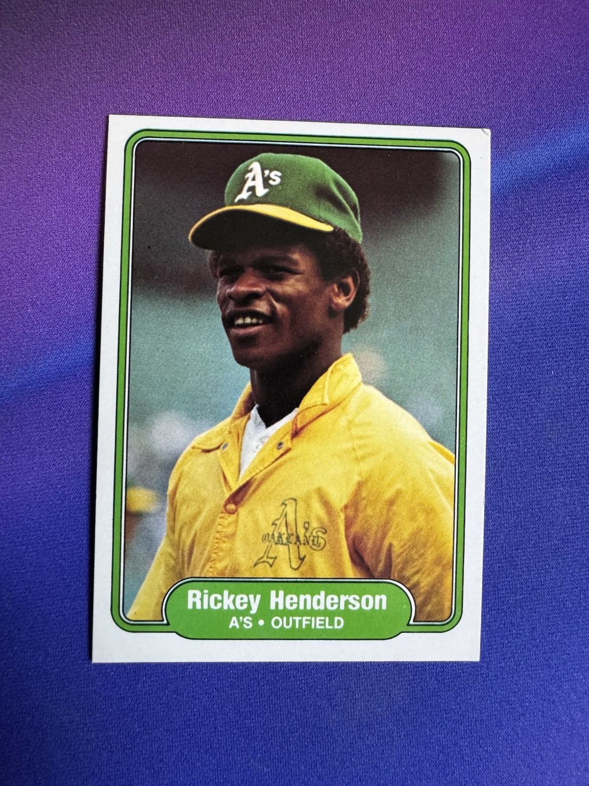 1982 Fleer Baseball #92 Rickey Henderson Oakland A's HOF
