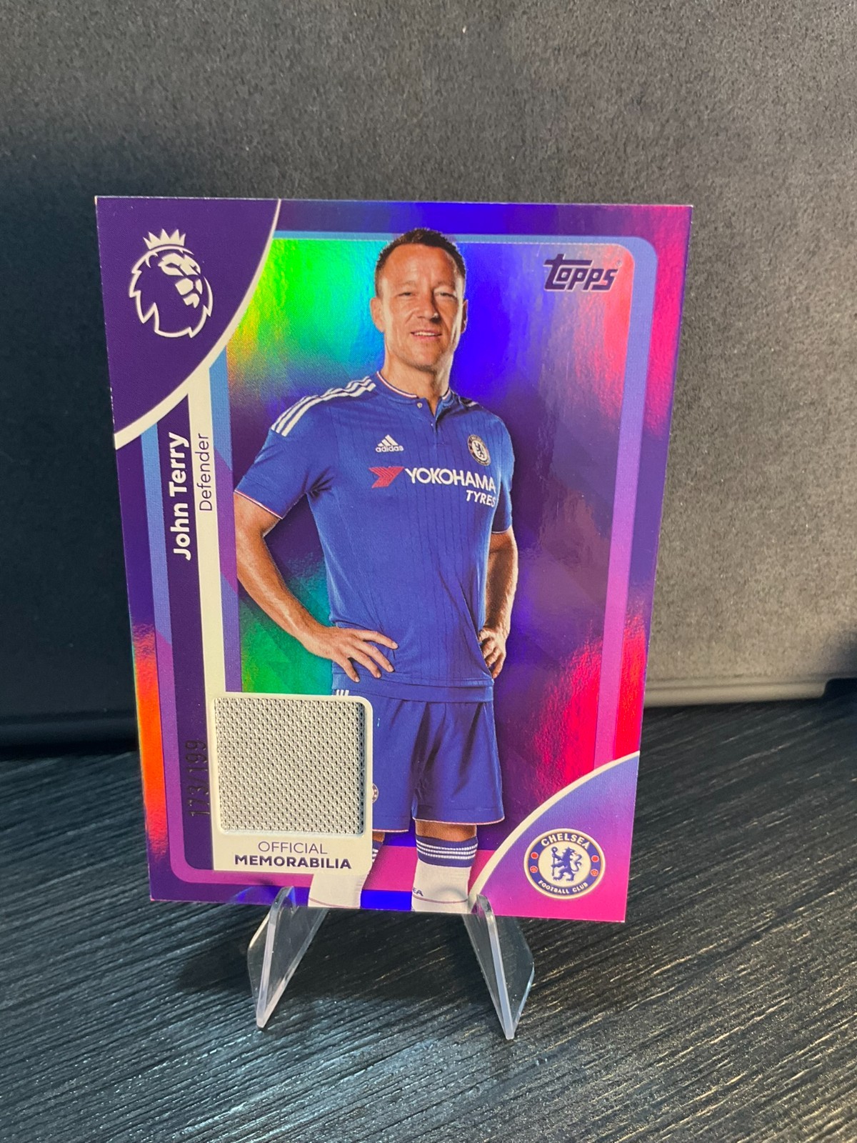 2025-26 Topps Premier League Premier Relics Match Worn John Terry PURPLE /199