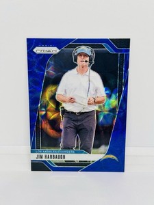 2024 Prizm JIM HARBAUGH Blue Choice /14 Chargers Michigan #163