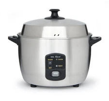 Sunpentown SPT Rice Cooker and Steamer 10 Cups Stainless Steel - SC-889