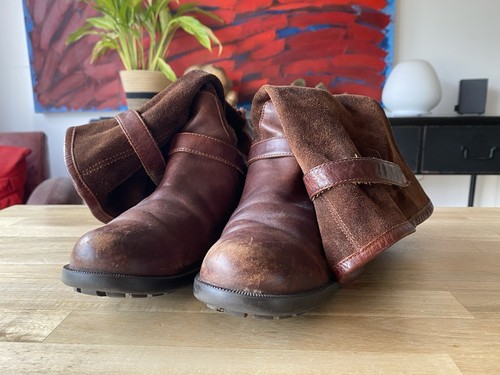 Camper Brown suede Leather Boots Womens UK 6-6.5 EU 39 - Picture 7 of 13