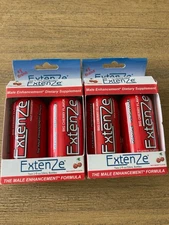 2 Extenze Male Enhancement Dietary Supplement- Big Cherry Flavor- 2 Pack 4 Total