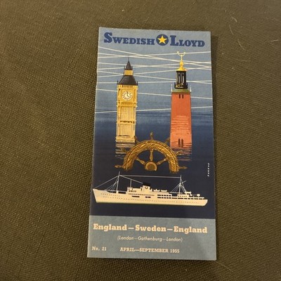Schwedischer Lloyd Flugblatt Segeln, 1955 (317)