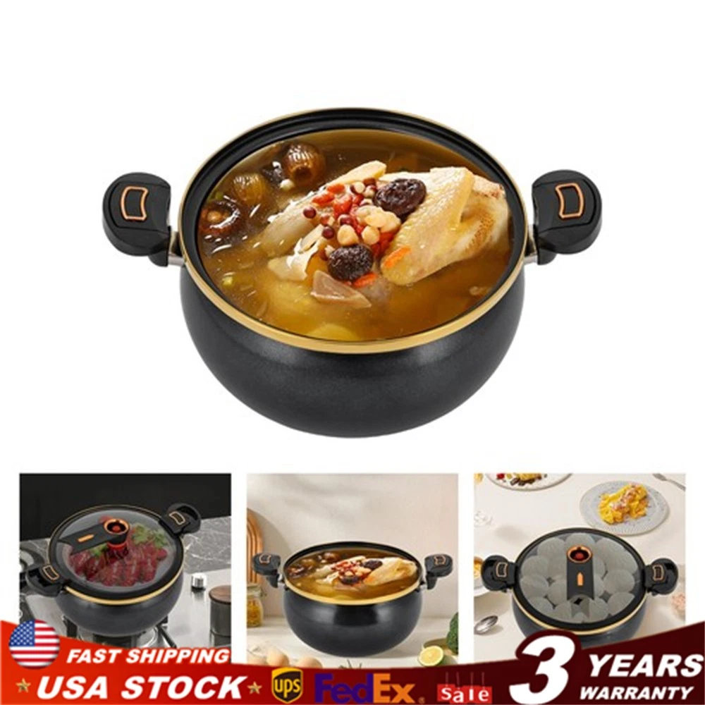 8L Non-Stick Micro Pressure Cooker Multi-Function Micro Pressure Cooking Pot