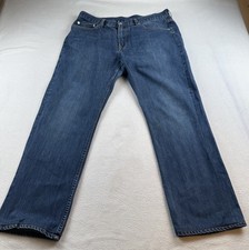 Bonobos Bootcut White Oak Cone Denim Blue Jeans USA MADE Mens Size 36 x 28