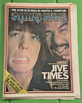 Rolling Stone Magazine #171 Oct. 10, 1974 Jive Times Lily Tomlin Richard Pryor
