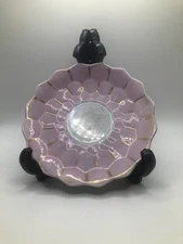 Vintage Royal Sealy China 24 K Gold 6 in Round Saucer Plate Made in Japan