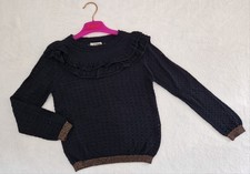 NEW SUMMER SPRING NICE GIRL NEXT JUMPER NAVY BLUE GOLD SPARKLY 5/6 YRS 6 YRS 