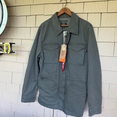 Alpha-industries Men's Grey and Green Jacket