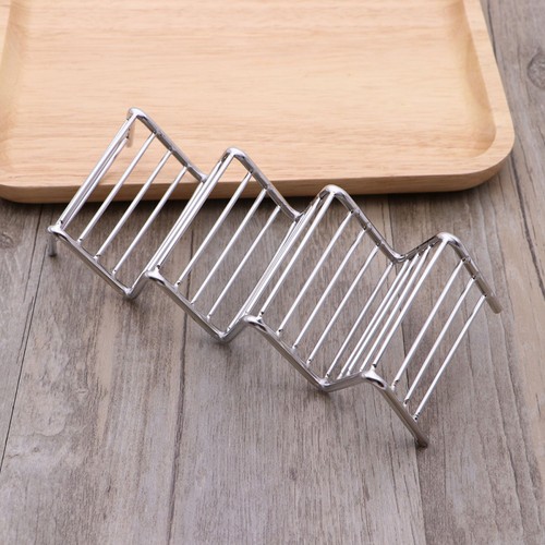 Stainless Steel Taco Rack Stand Taco Holder Hold 3 or 4 taco shells holder - Picture 9 of 12