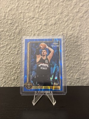 2025-26 Topps Chrome Update - Nikola Jokić #12 Blue RayWave Refractor /150