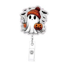 Funny Halloween Badge Reel Retractable Acrylic Alligator Badge Clip Halloween 1