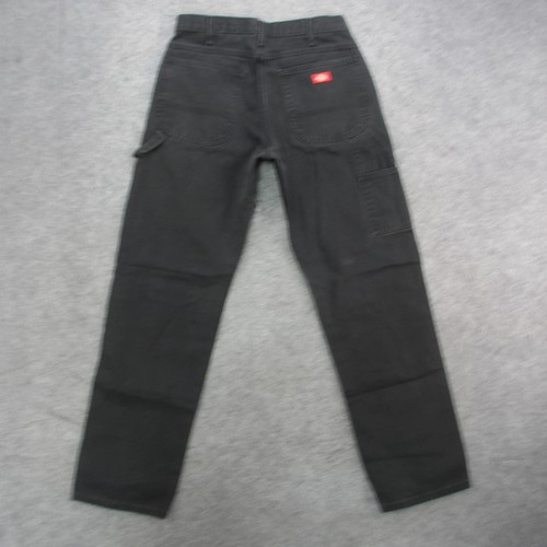 Dickies Pantalone Uomo 32x34 Nero Falegname Lavoro Utilità Tela Tasche Jeans - Foto 7 di 11