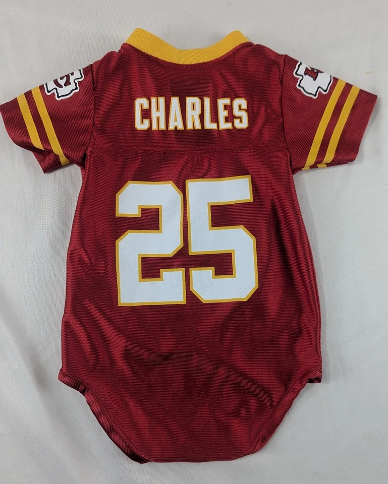Jamaal Charles Kansas City Chiefs #25 Bebé Jersey Bebé Body 3/6 Meses NFL Foto 2 de 4
