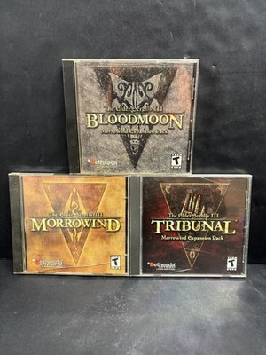 The Elder Scrolls III: Morrowind, Bloodmoon & Tribunal PC Games Lot