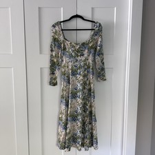 REFORMATION Women's Midi Dress Floral Hillside Pattern Size 0