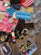 Huge Job Lot of Candle Making Moulds for Arts Crafts. Gift bags   