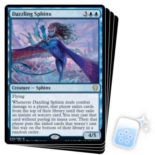 DAZZLING SPHINX X4 Commander 2021 Magic MTG MINT CARD - 第 1/1 張圖片