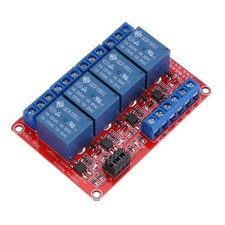 DC 12V 4 Channel Relay Module High or Low Level Trigger for Electronics