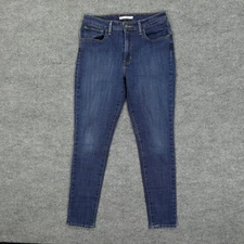 Levis 721 High Rise Skinny Jeans Womens 31x30 Blue Medium Wash Stretch Denim